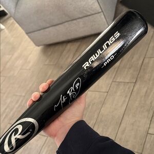 Rawlings Pro Black Mookie Betts Signed Baseball Bat